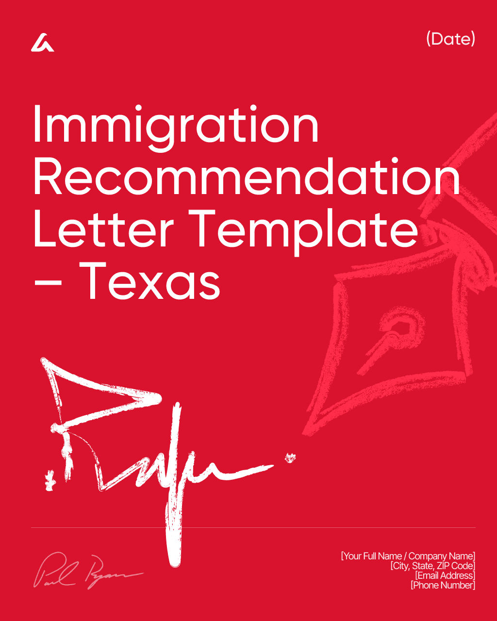 Immigration Recommendation Letter Template – Texas