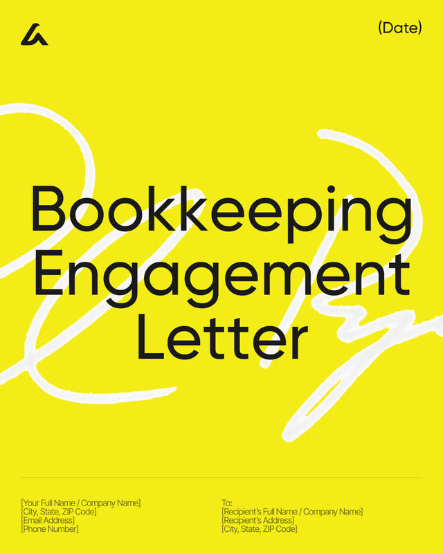 Bookkeeping Engagement Letter Template