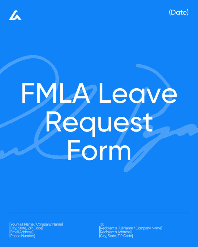 FMLA Leave Request Form Template: Employee Notice and Leave Details