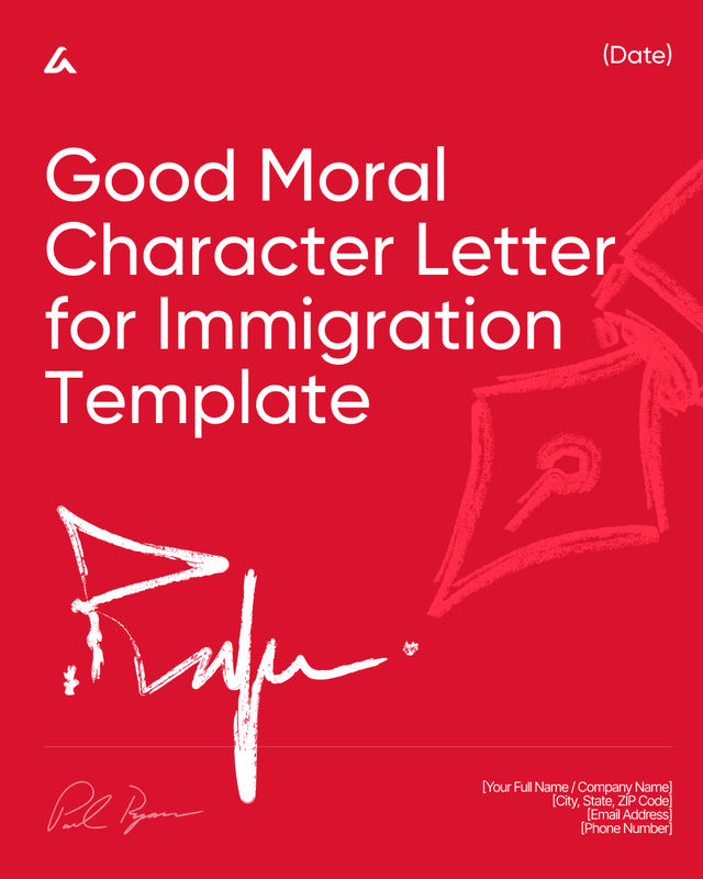 Good Moral Character Letter for Immigration: Sample + Tips