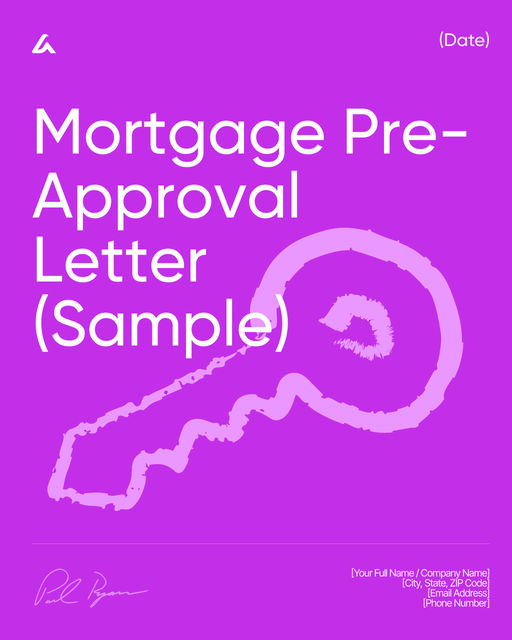 Mortgage Pre-Approval Letter (Sample)