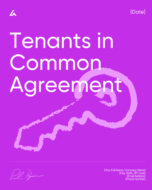 Tenants in Common Agreement Template: Co-Ownership Terms