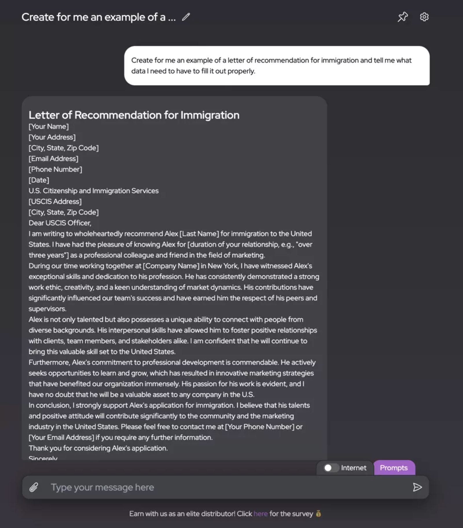 Example Request
