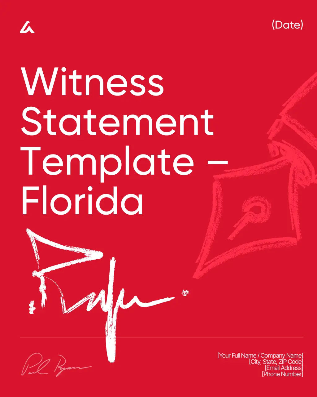 Witness Statement Template – Florida