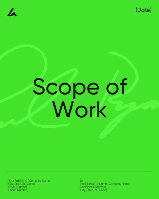 Scope of Work Template