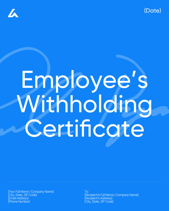 Employee’s Withholding Certificate: Federal Tax Form W-4 Guide