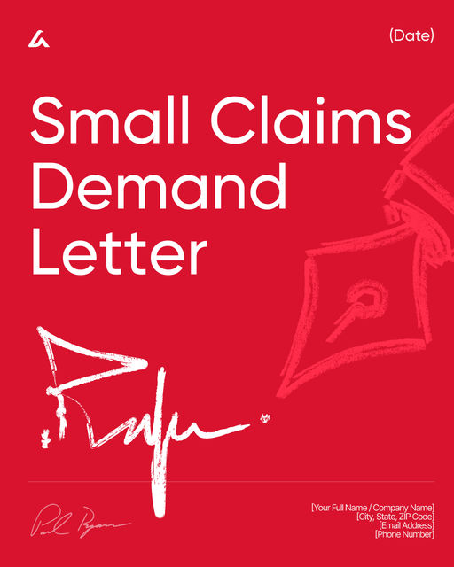 Small Claims Demand Letter
