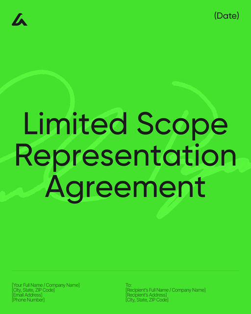 Limited Scope Representation Agreement