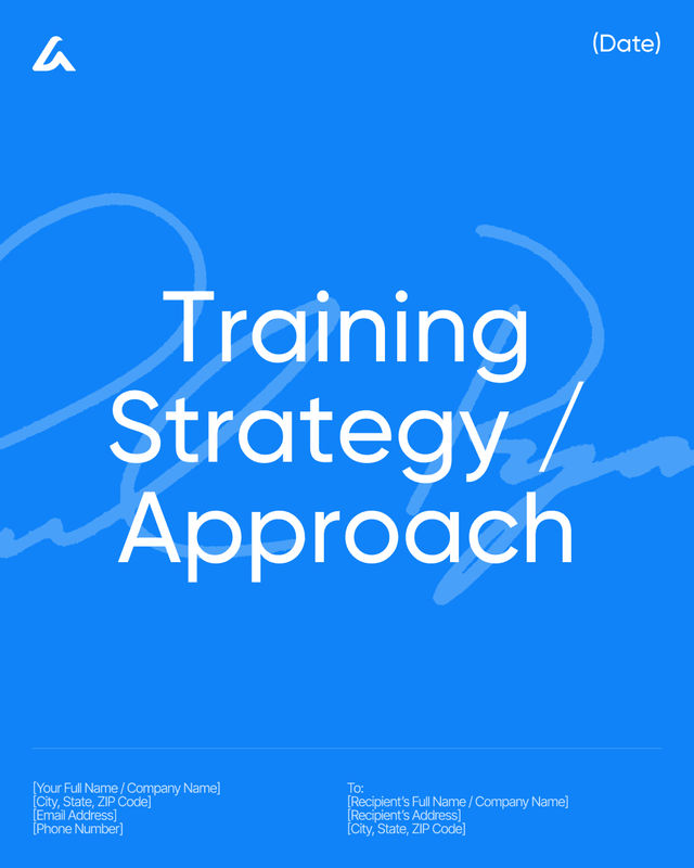 Training Strategy / Approach Template