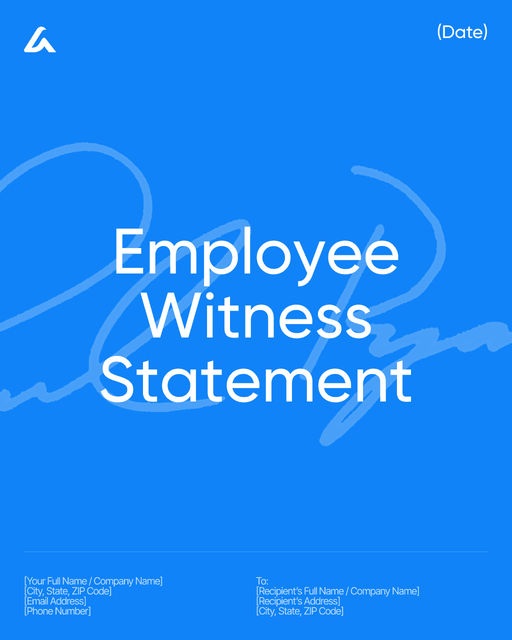 Employee Witness Statement