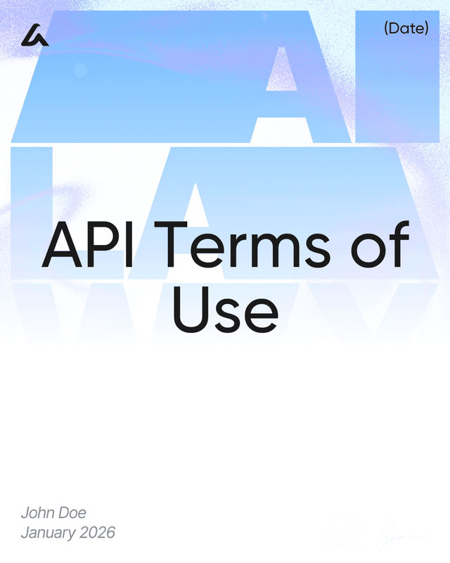 API Terms of Use Template: Access, Fees and Liability Limits