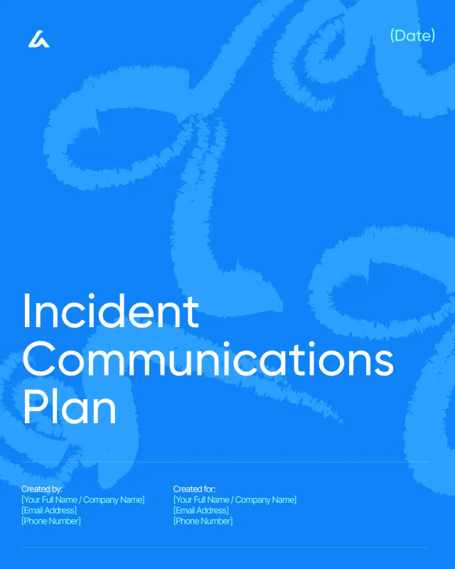Incident Communications Plan Template