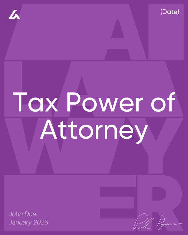 Tax Power of Attorney Template: IRS Authorization Guide