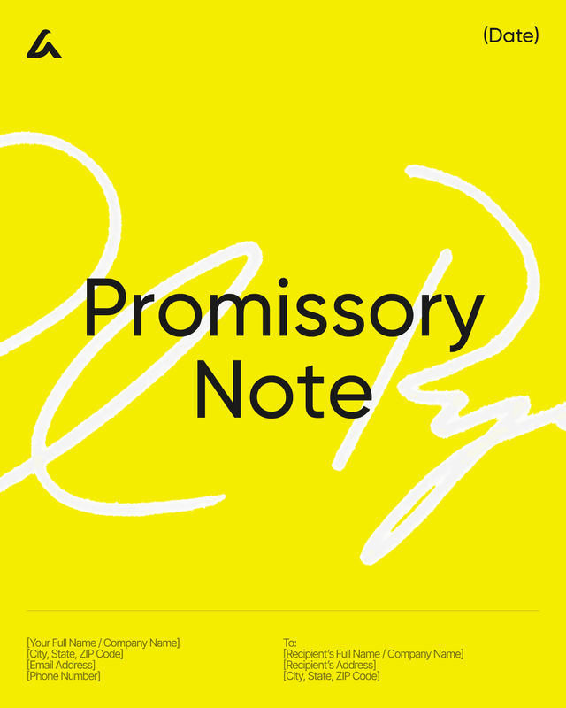 Promissory Note Template: Loan, Interest and Default Terms