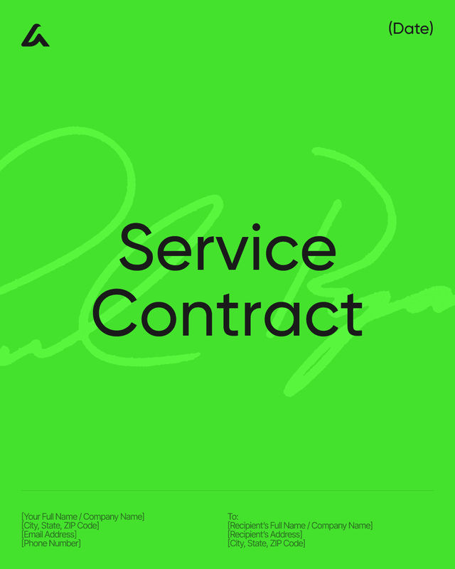 Service Contract Template: Scope, Fees, Term & Liability