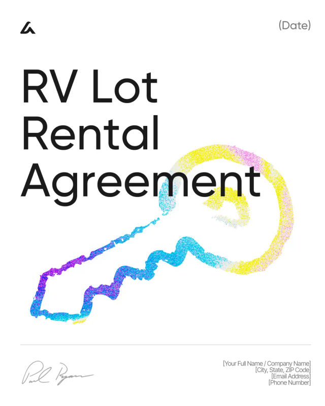 RV Lot Rental Agreement Template: Space Use, Fees & Park Rules