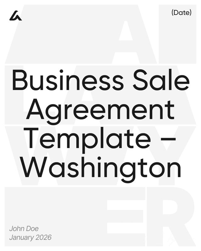 Business Sale Agreement: Price, Assets Template – Washington