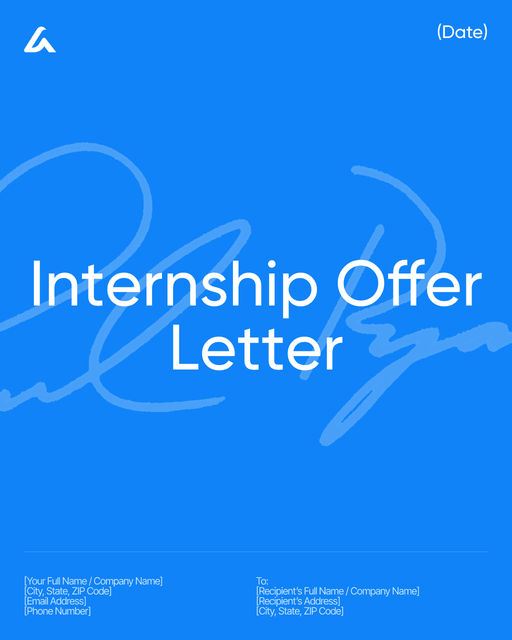 Internship Offer Letter