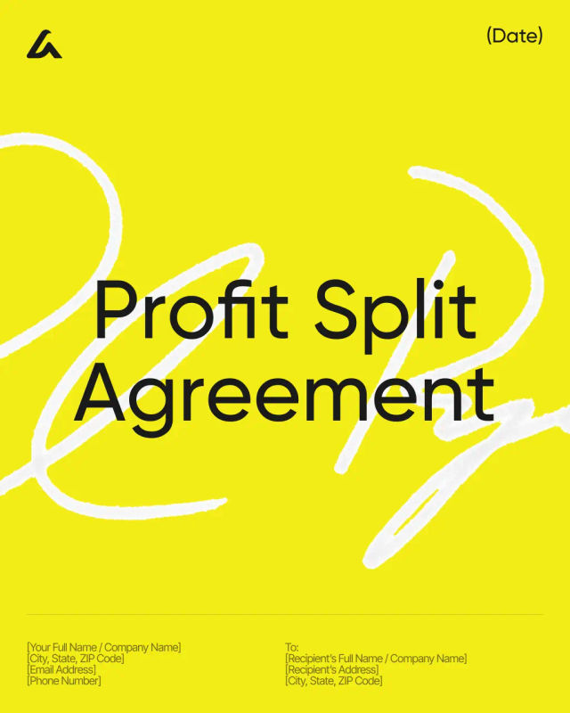 Profit Split Agreement Template