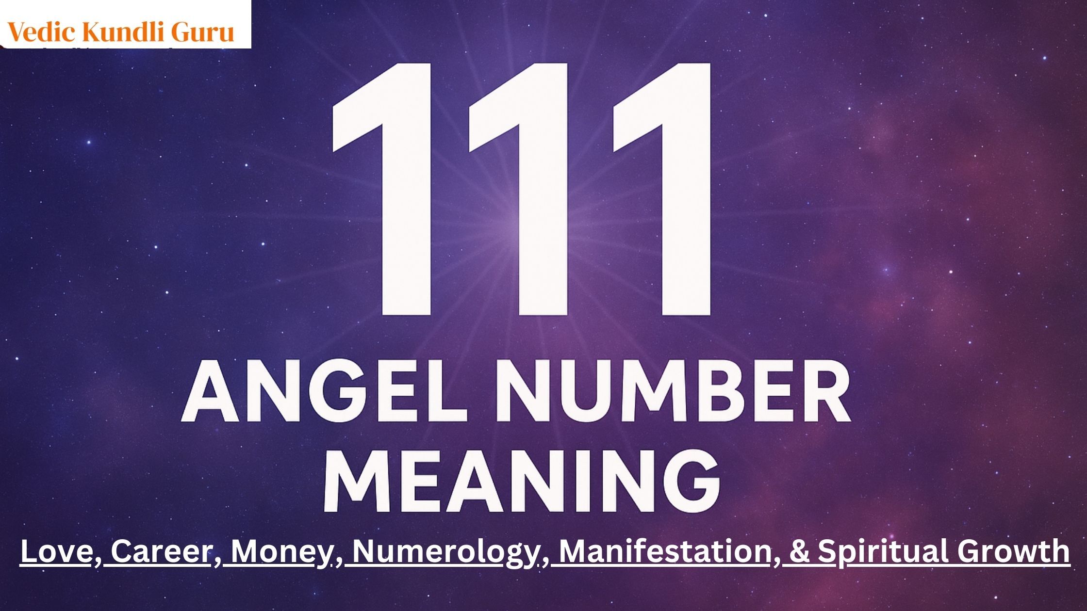 111 angel number meaning