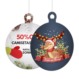 Móbile Natal em PVC Branco