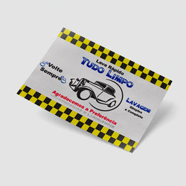 Tapete de Papel para Lava Rápido Personalizado