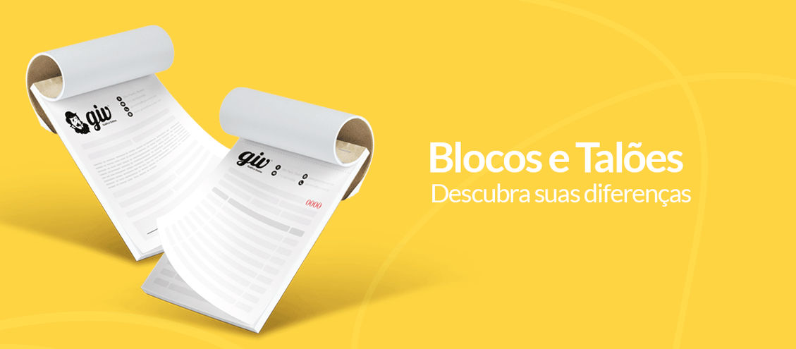 Descubra qual a diferença entre bloco e talão