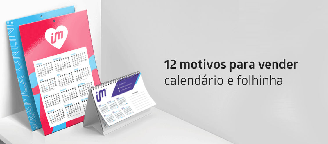 12 Motivos para vender Calendários e Folhinhas