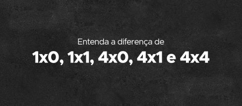 Quais os significados dos termos gráficos 1x0, 1x1, 4x0, 4x1 e 4x4 cores?