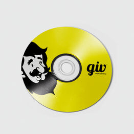 Adesivo para CD e DVD