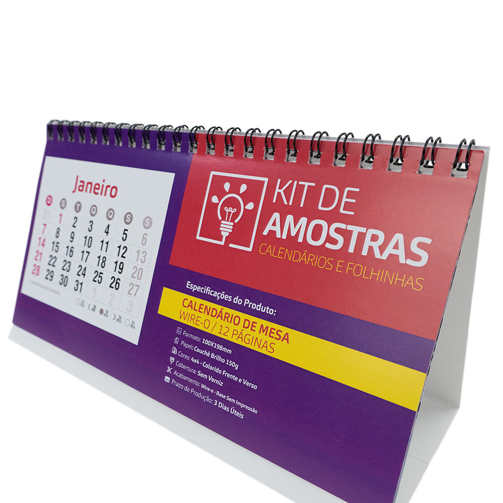 Kit de Amostra Calendários e Folhinhas