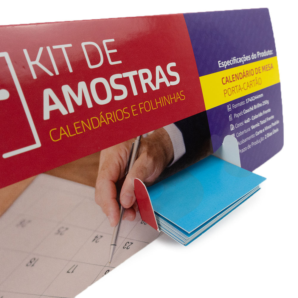 Kit de Amostra Calendários e Folhinhas