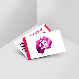 Cartão de Visita em Couché Fosco com Laminação Soft Touch e Hot Stamping
