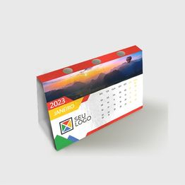 Calendário de Mesa Porta-Caneta