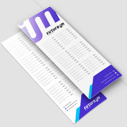 Cardápio em PVC Branco