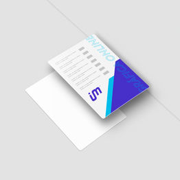 Cardápio em PVC Branco