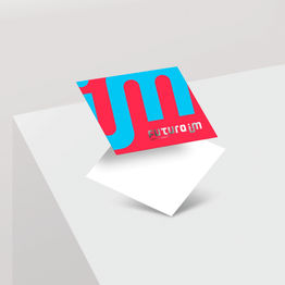 Postal em Couché Fosco com Laminação Soft Touch e Hot Stamping