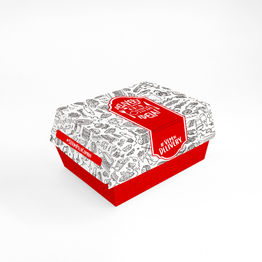 Embalagem Multiuso para Hambúrguer, Lanches e Doces