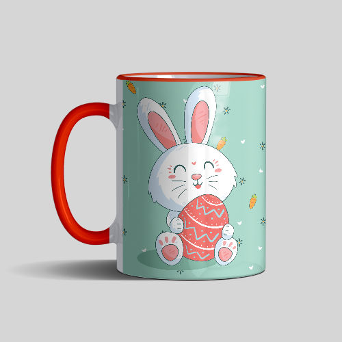 Caneca Personalizada Borda e Alça Colorida