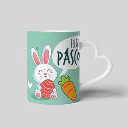 Caneca Personalizada Branca Alça Corpo Coração