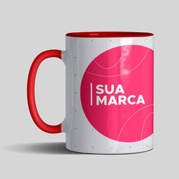 Caneca Personalizada Colorida com Tarja