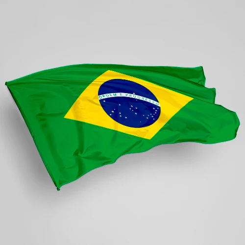 Bandeira do Brasil em Failete - SóTecidos - Todo site em 10x sem Juros!!