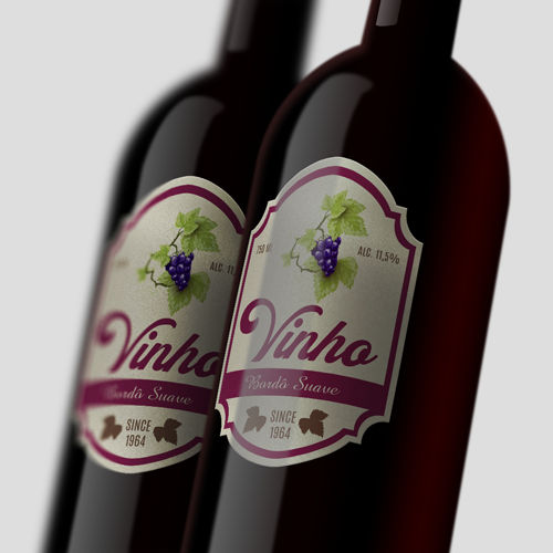 Rótulo para Garrafa de Vinho