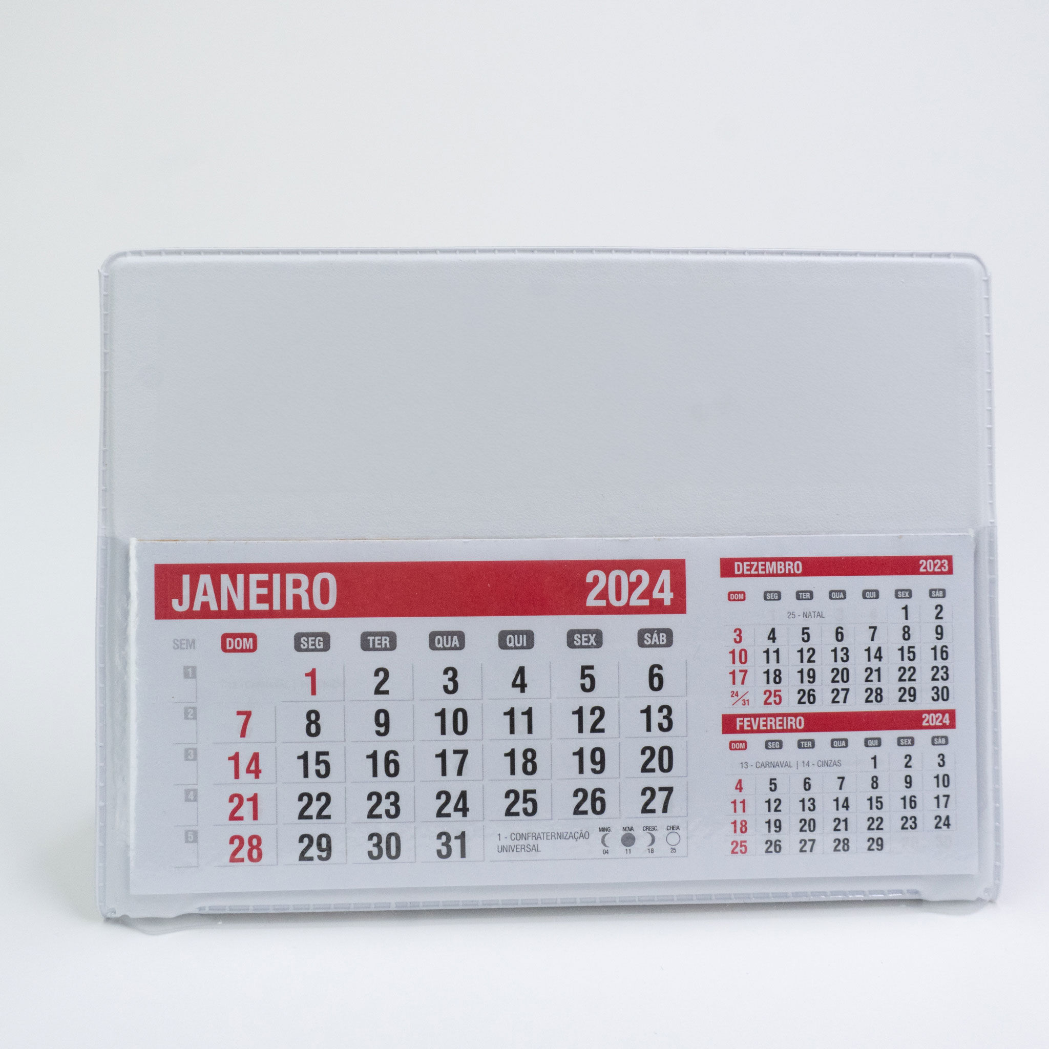 Calendário de Mesa com Base PVC