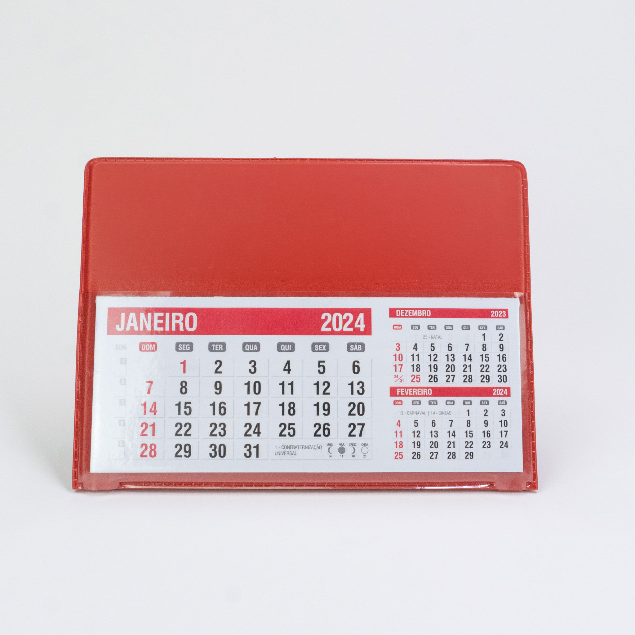 Calendário de Mesa com Base PVC