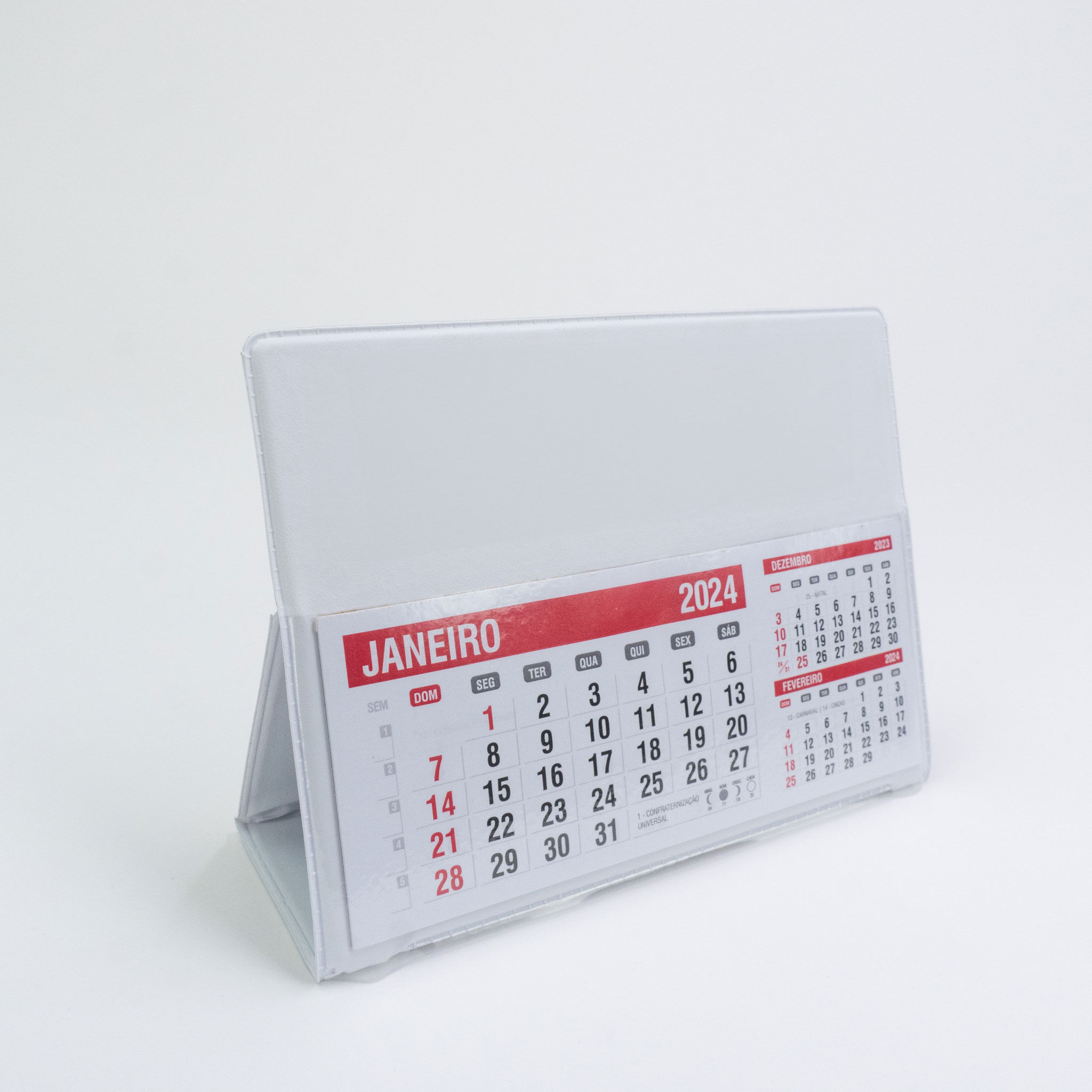 Calendário de Mesa com Base PVC