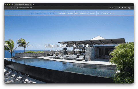 Xavier Davids Mietverwaltungssystem in St. Barth