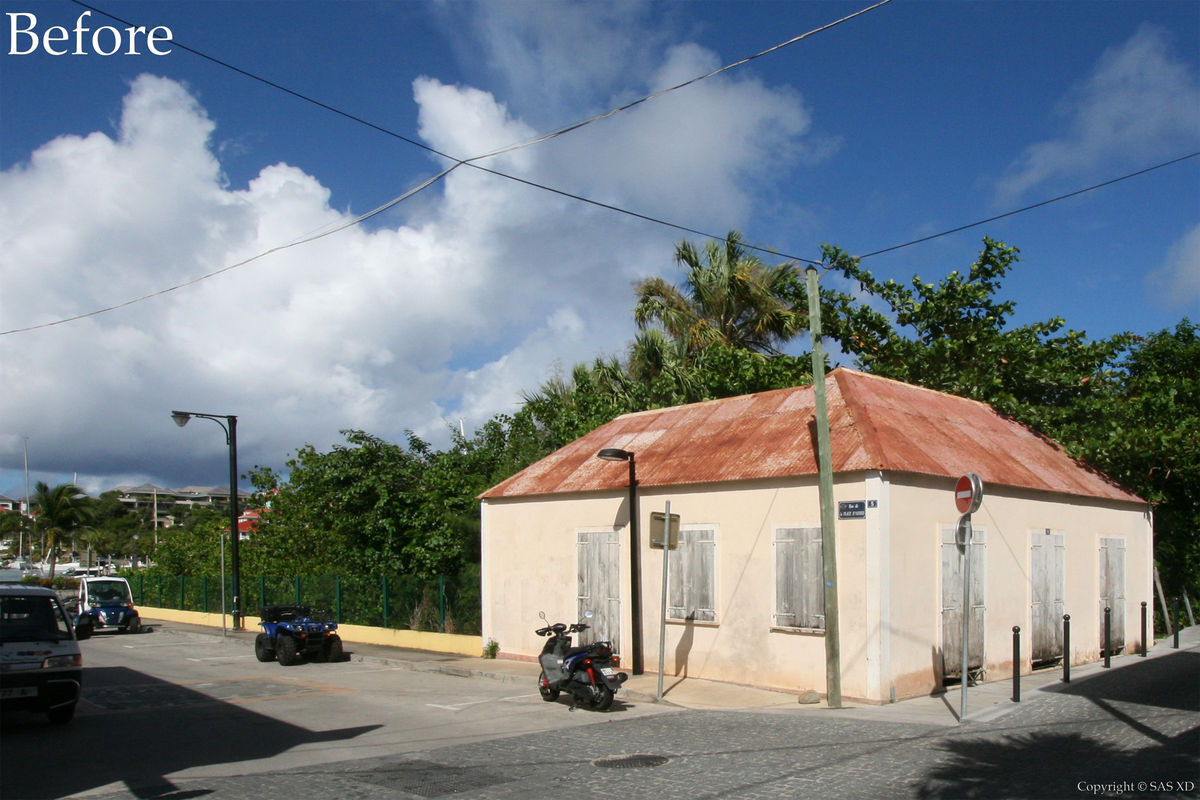 Under-utilized building before construction by Bureau Xavier David.