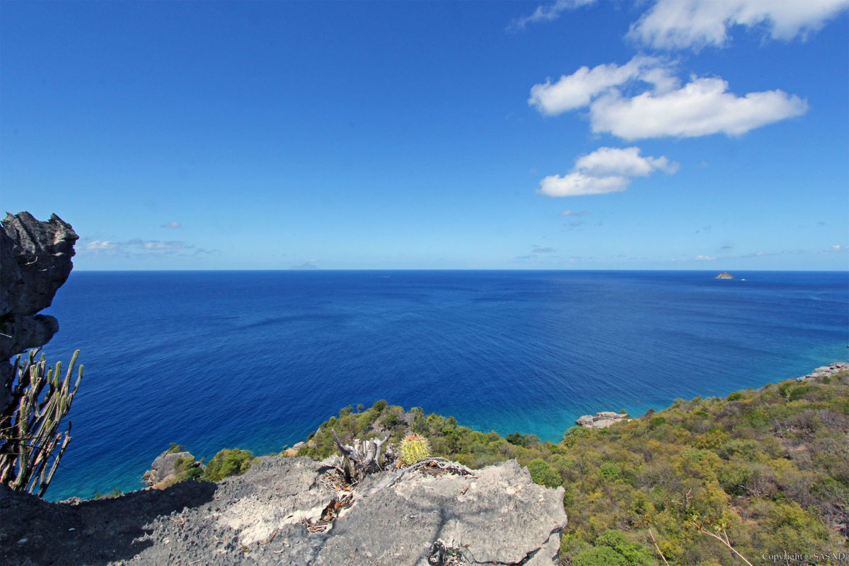 Dramatic cliffs.