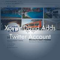 Xavier David adds Twitter account.